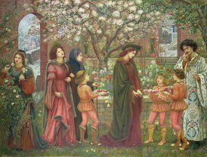 The Enchanted Garden of Messer Ansaldo, 1899 (wc på montert papir)